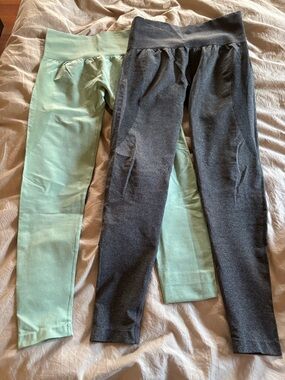 NVGTN Leggings - Mint and Charcoal